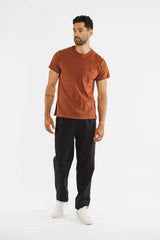 Organic Hemp Pocket Tee / Burnt Umber