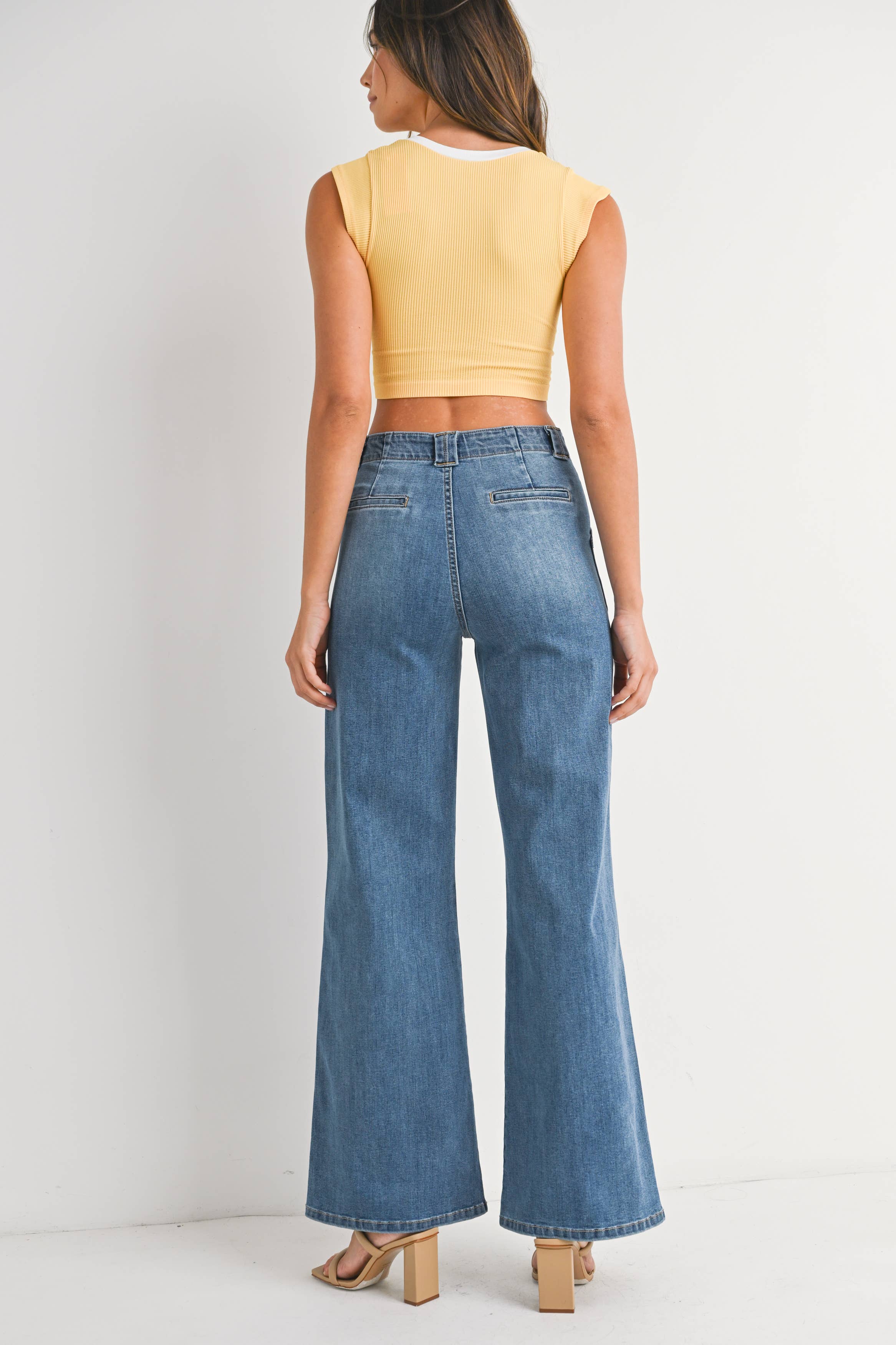 JBD Patch Pocket with Wide Leg Flare