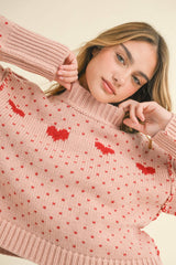 I Heart You Sweater In Blue or Red