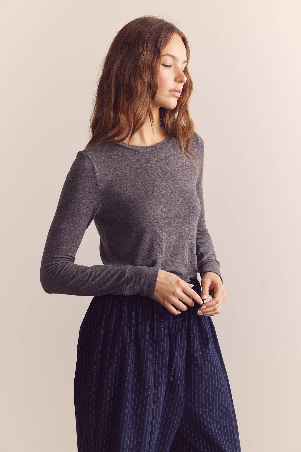 Amente Wool blend lightweight knit top