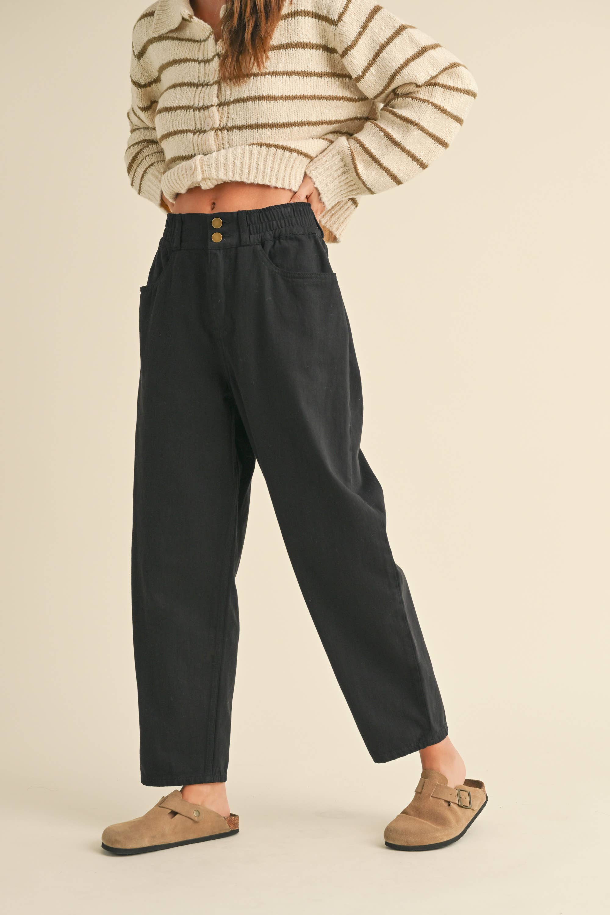 Sienna Cotton Barrel Pants