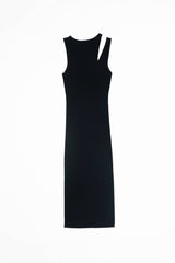 The Genie Shoulder Cut-Out Midi Dress