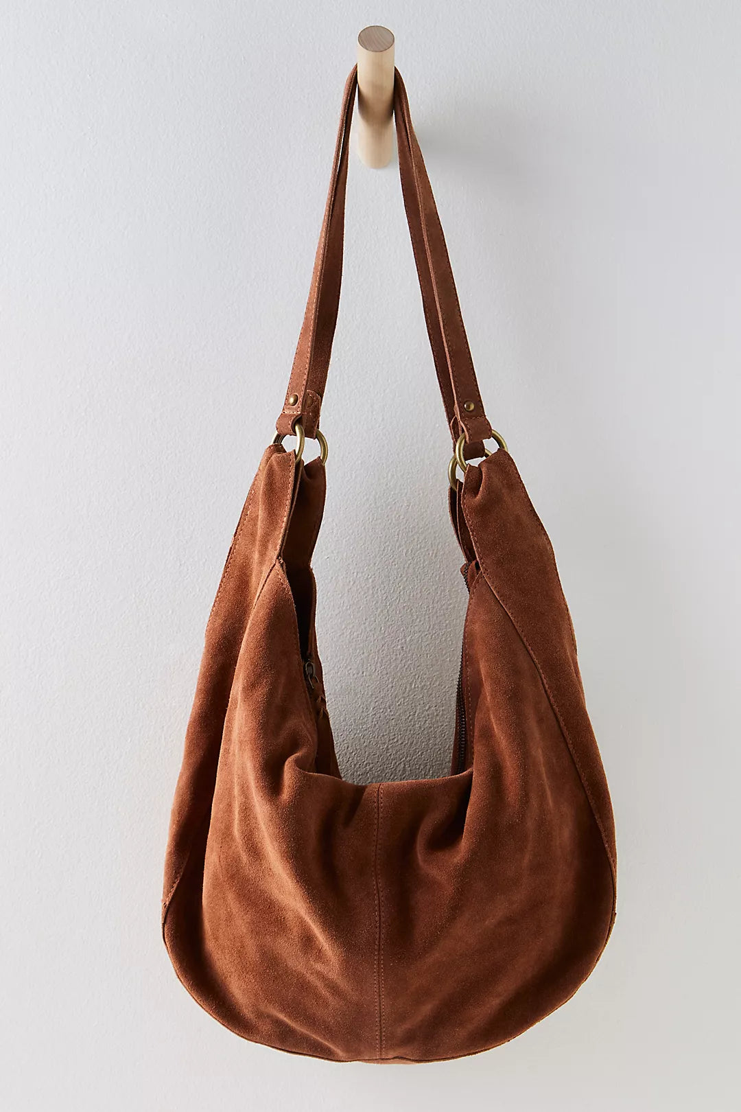 Free People Suede Tote in Camel