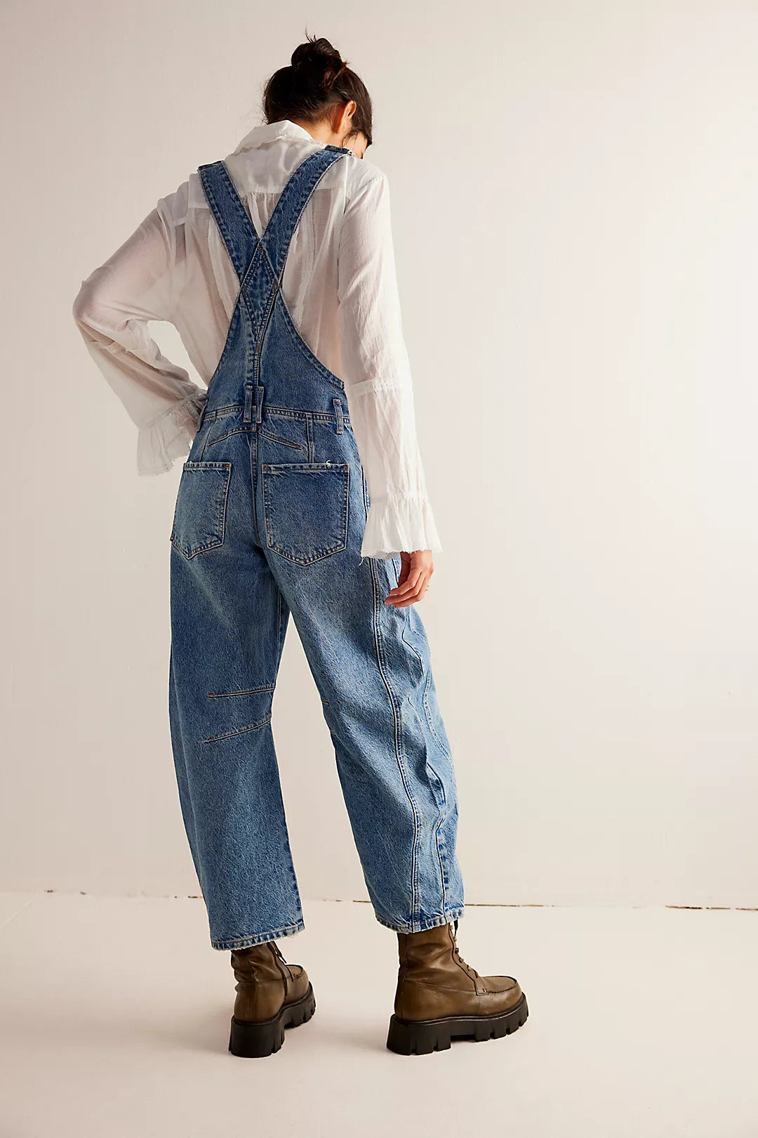 Free People Barrel Overalls