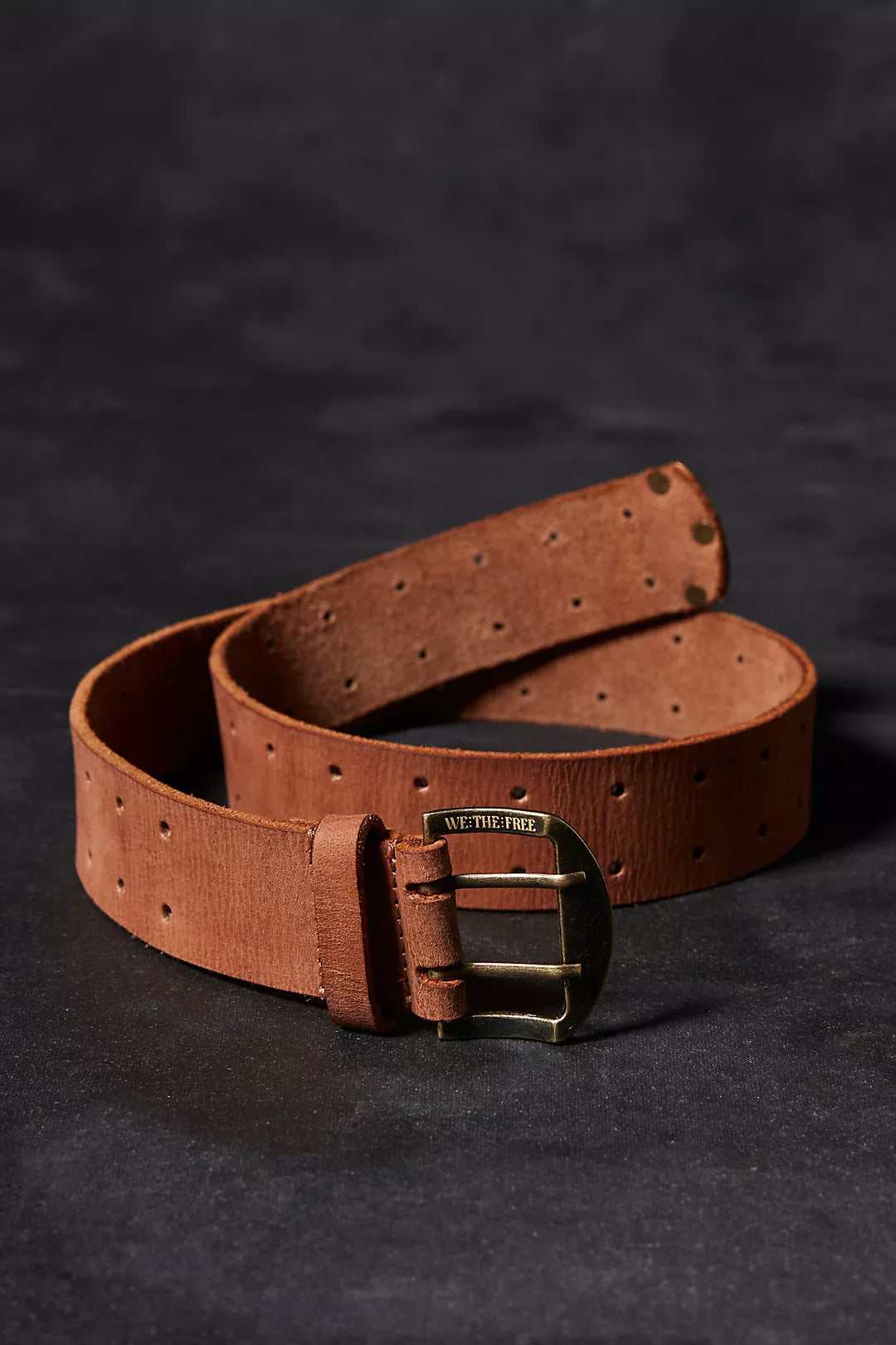 Free People Double Cross Belt in Crimson or Cognac