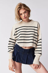 Free People Easy Street Striped Sweater