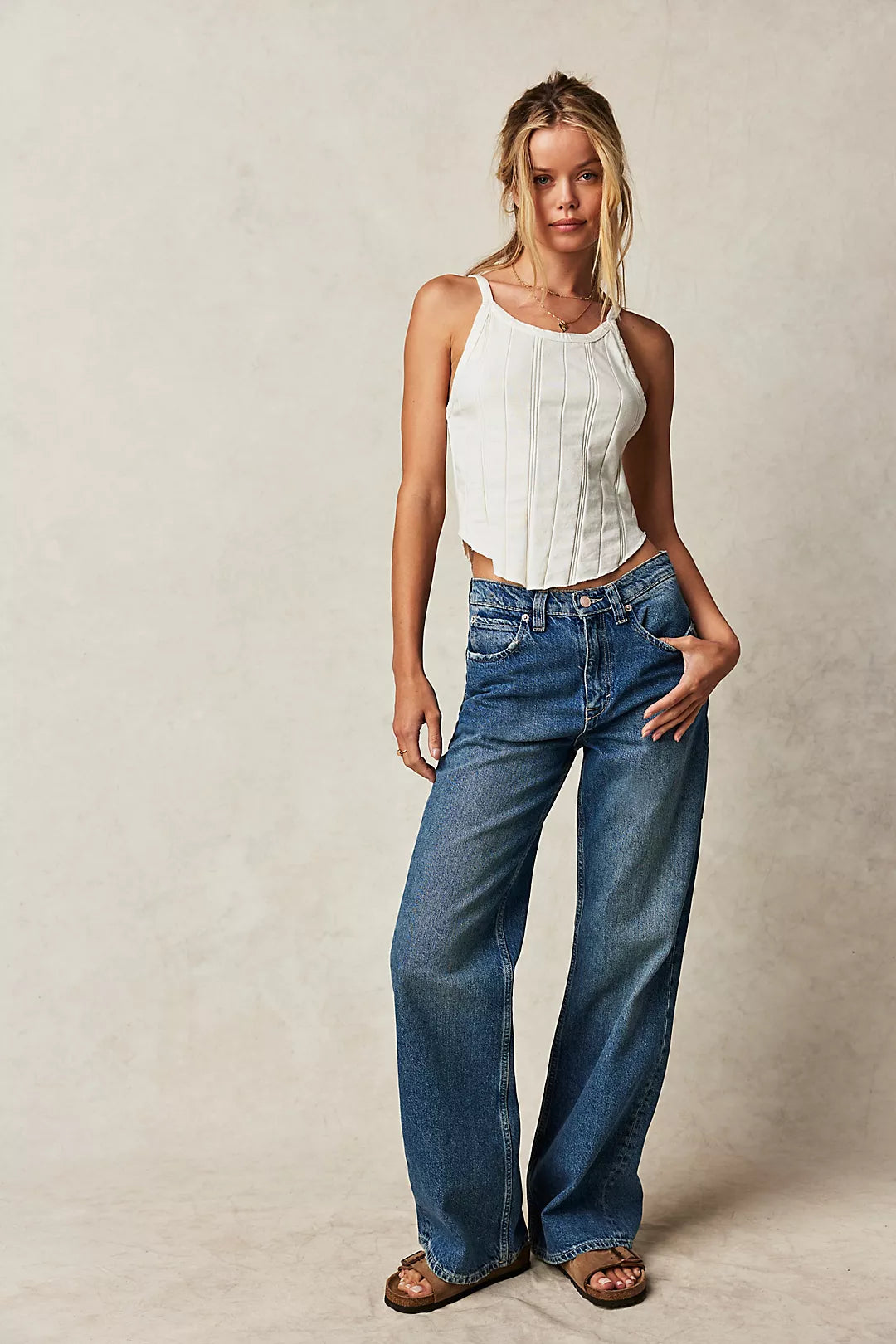 Free People Tinsley Baggy HighRise Jeans