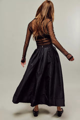 Free People Amelia Skirt in Black