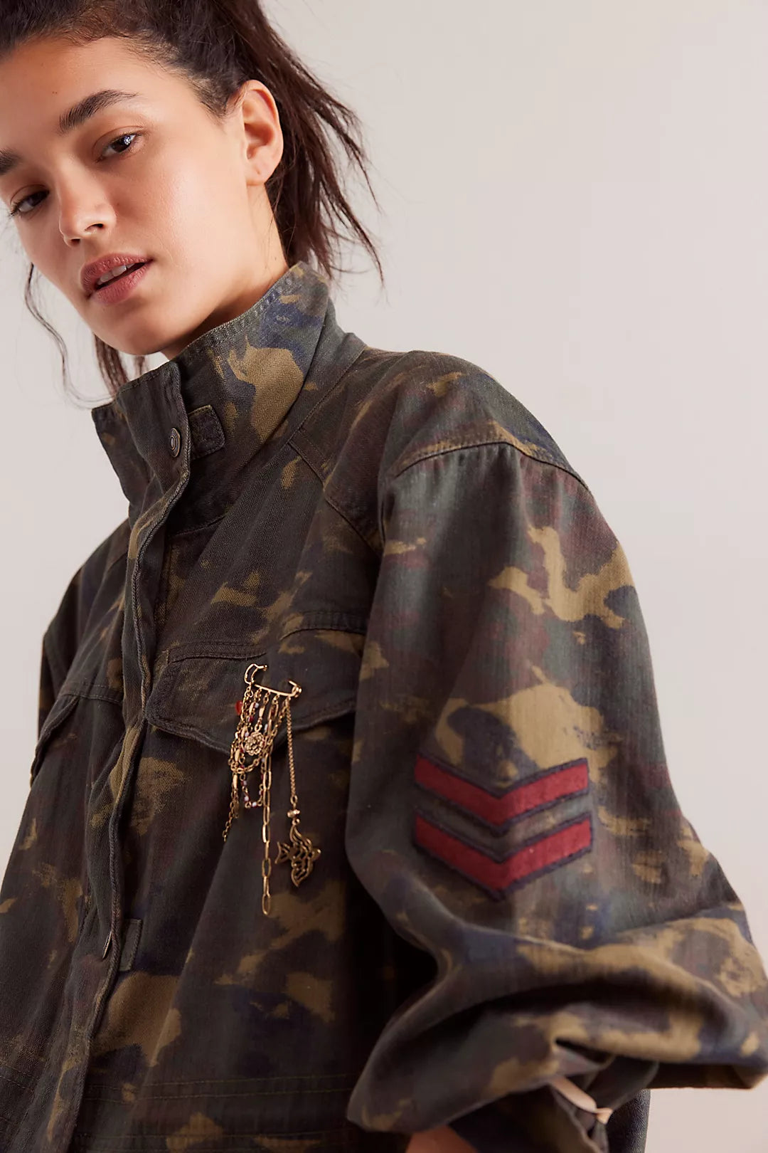 Free People Utility Camo Jacket