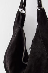 Free People Suede Sling Tote in Black