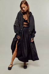 Free People Amelia Skirt in Black