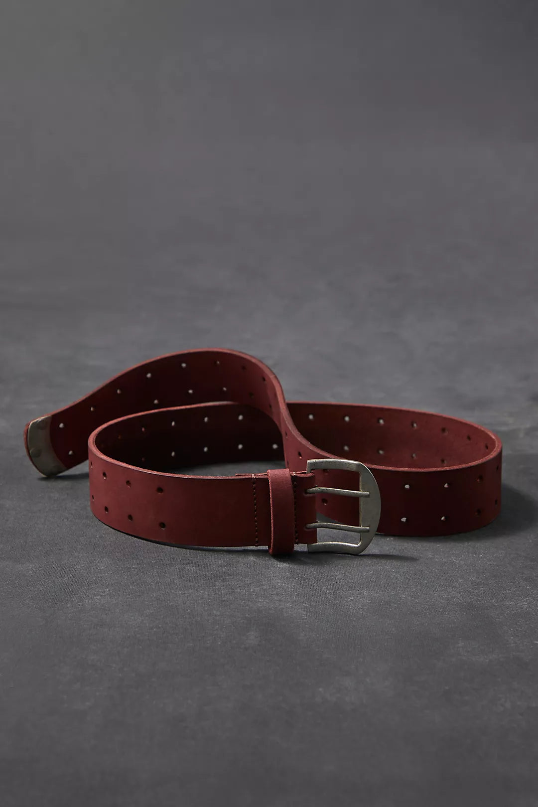 Free People Double Cross Belt in Crimson or Cognac