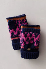 Free People Fairisle Mittens in Navy or Forrest