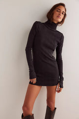 Free People Bryn Turtleneck in Black or Green