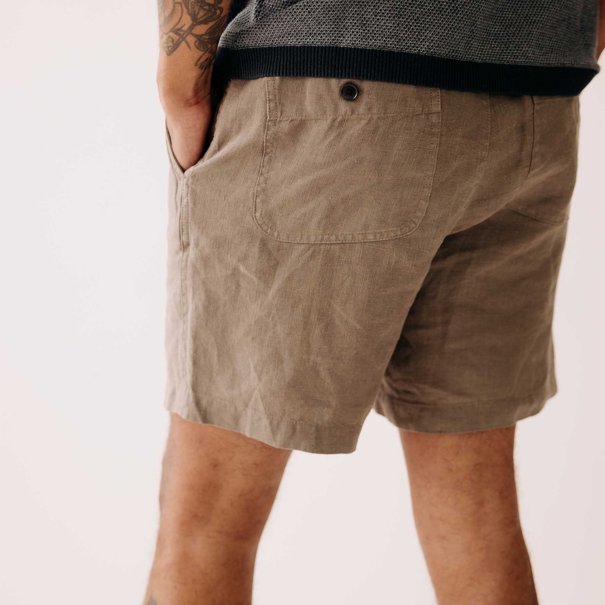 Taylor Stitch Apres Short in Canteen Hemp