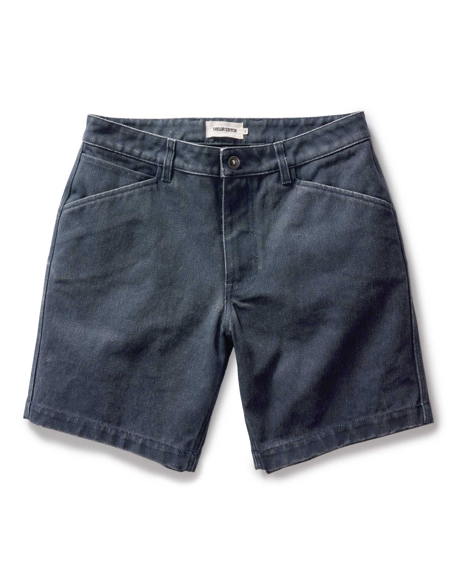 Taylor Stitch Camp Short in Navy Canvas
