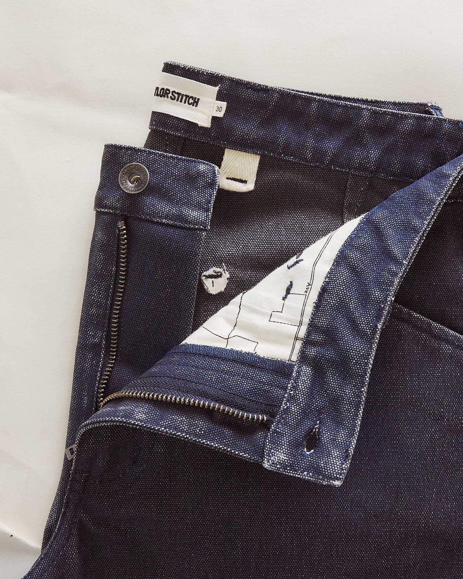Taylor Stitch Camp Short in Navy Canvas