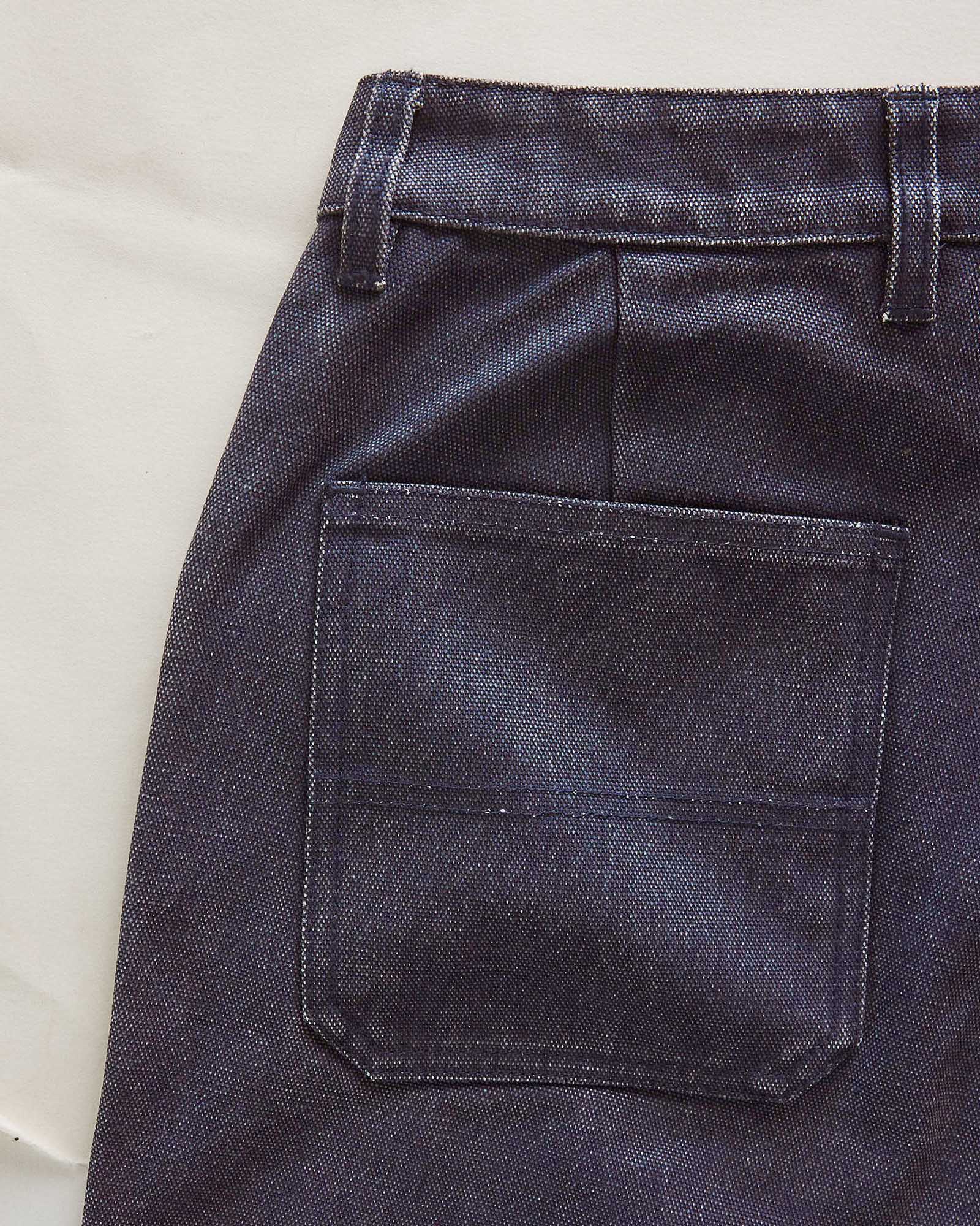 Taylor Stitch Camp Short in Navy Canvas
