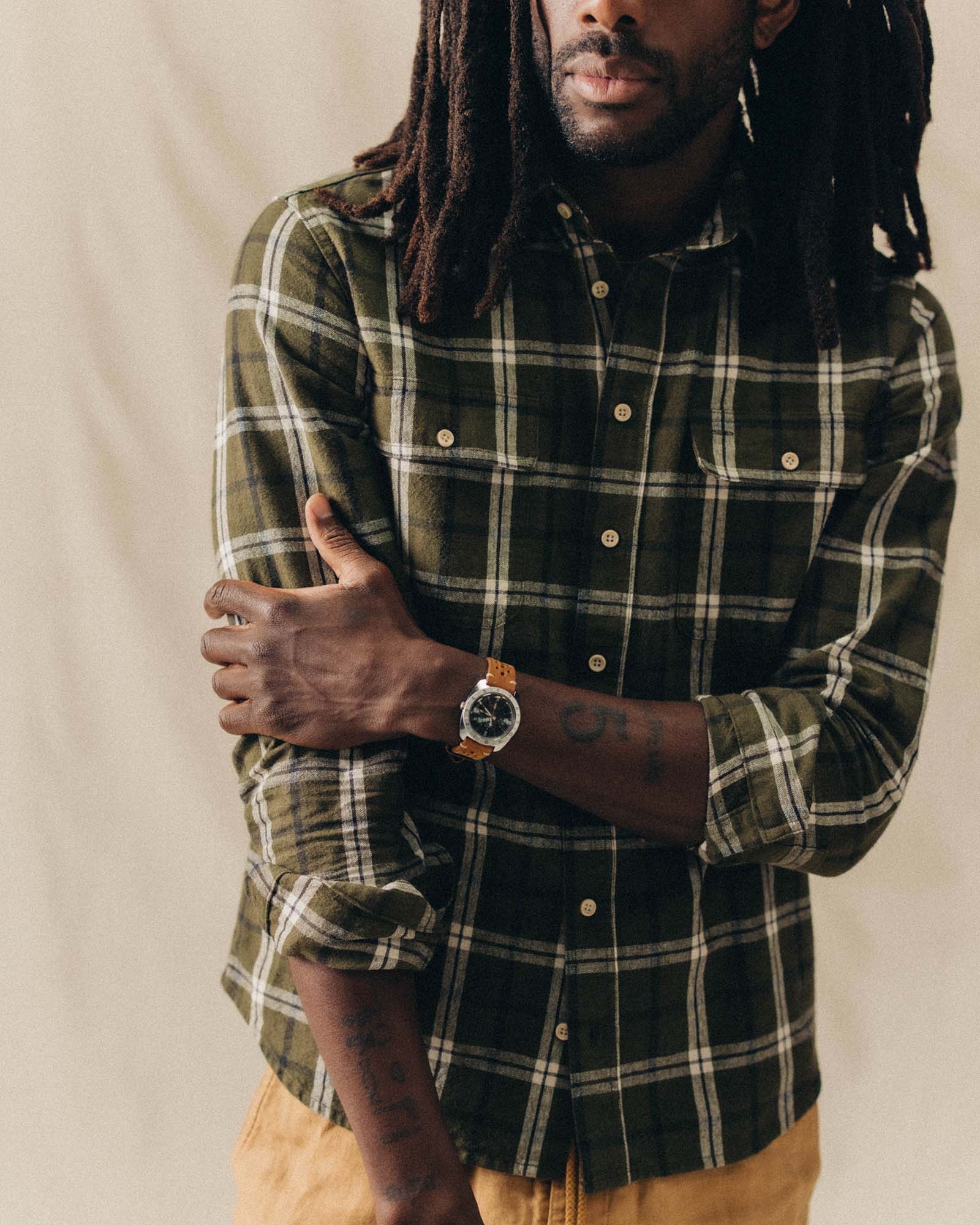 Taylor Stitch Craftsman Shirt in Canteen Plaid