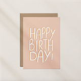 Happy Birthday Pink Greeting Card