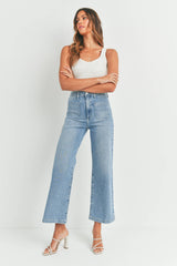 Patch Pocket Wide Leg Light Denim JBD