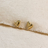 Uneven Heart Studs