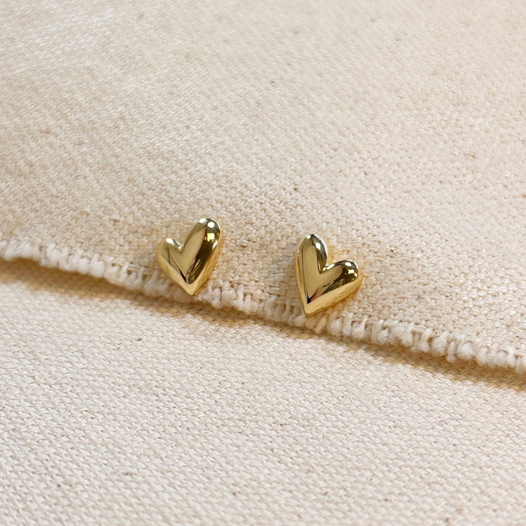 Uneven Heart Studs