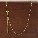 Vermeil 14K Gold Over Sterling Silver Satellite Necklace