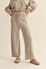 Naya Sweater Pants in Mocha, Black or Grey