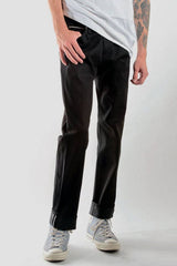 Japanese Jet Black | Slim Straight Selvedge Denim